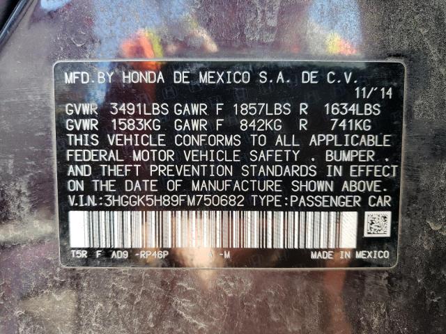 Photo 13 VIN: 3HGGK5H89FM750682 - HONDA FIT EX 