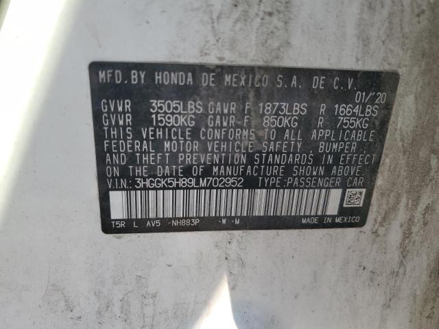 Photo 11 VIN: 3HGGK5H89LM702952 - HONDA FIT EX 