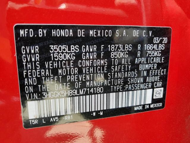 Photo 11 VIN: 3HGGK5H89LM714180 - HONDA FIT EX 