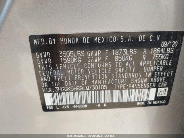 Photo 8 VIN: 3HGGK5H89LM730105 - HONDA FIT 