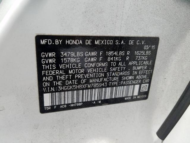 Photo 9 VIN: 3HGGK5H8XFM785943 - HONDA FIT EX 