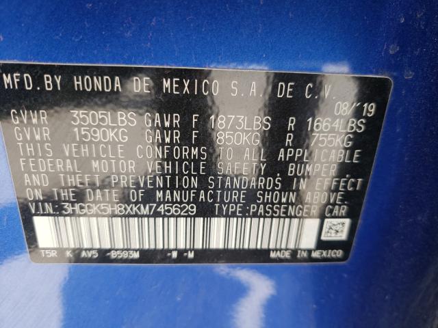 Photo 9 VIN: 3HGGK5H8XKM745629 - HONDA FIT EX 