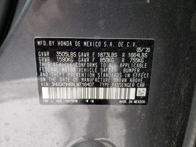 Photo 9 VIN: 3HGGK5H8XLM716407 - HONDA FIT EX 