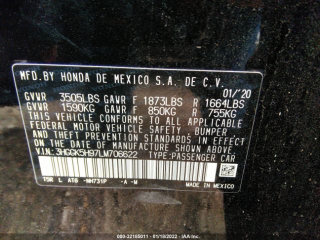 Photo 8 VIN: 3HGGK5H97LM706622 - HONDA FIT 