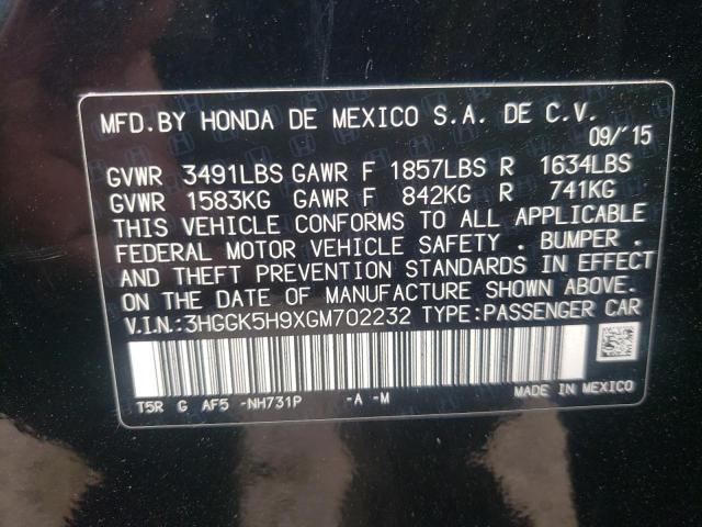 Photo 9 VIN: 3HGGK5H9XGM702232 - HONDA FIT EX 