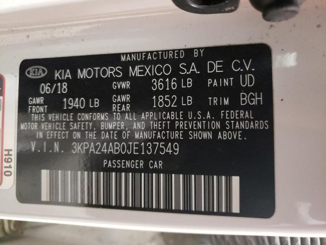 Photo 11 VIN: 3KPA24AB0JE137549 - KIA RIO 