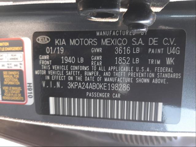 Photo 9 VIN: 3KPA24AB0KE198286 - KIA RIO S 