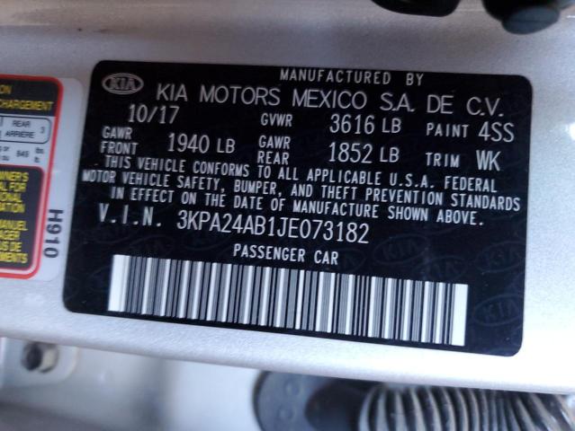 Photo 11 VIN: 3KPA24AB1JE073182 - KIA RIO LX 