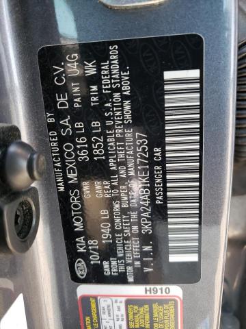 Photo 11 VIN: 3KPA24AB1KE172537 - KIA RIO S 