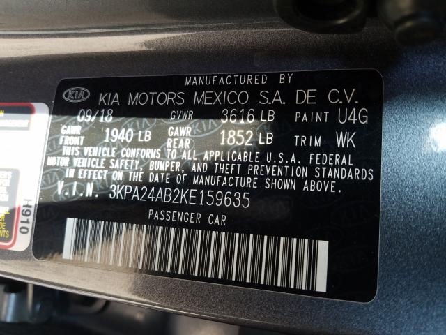 Photo 9 VIN: 3KPA24AB2KE159635 - KIA RIO S 