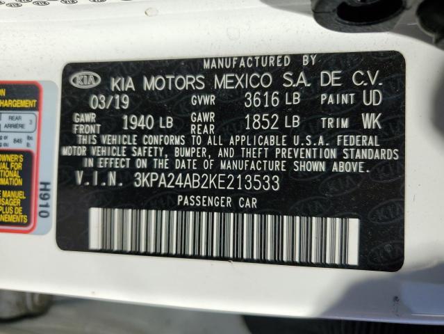 Photo 12 VIN: 3KPA24AB2KE213533 - KIA RIO S 