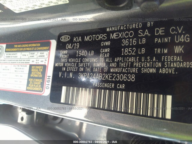 Photo 8 VIN: 3KPA24AB2KE230638 - KIA RIO 