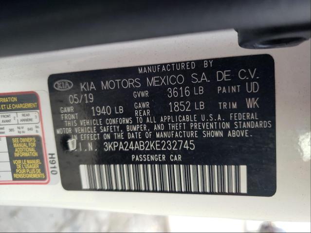 Photo 9 VIN: 3KPA24AB2KE232745 - KIA RIO S 