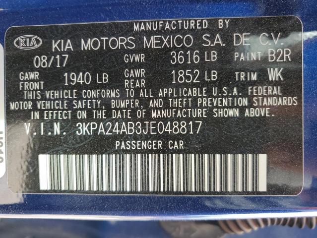 Photo 11 VIN: 3KPA24AB3JE048817 - KIA RIO 