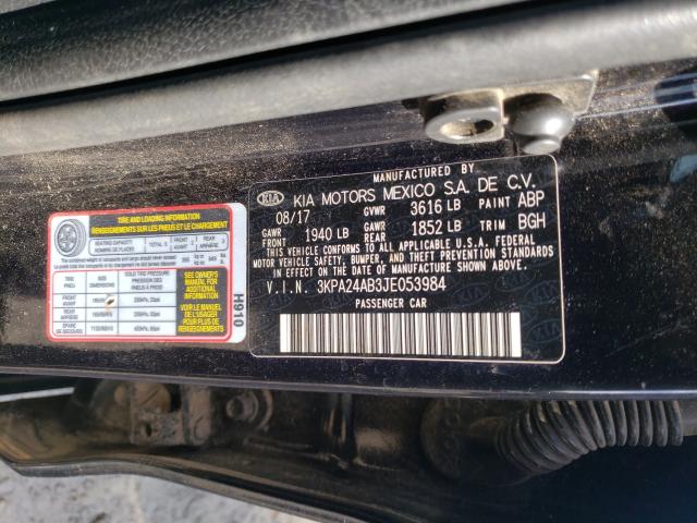 Photo 9 VIN: 3KPA24AB3JE053984 - KIA RIO LX 