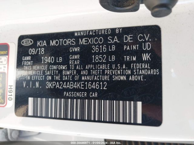 Photo 8 VIN: 3KPA24AB4KE164612 - KIA RIO 