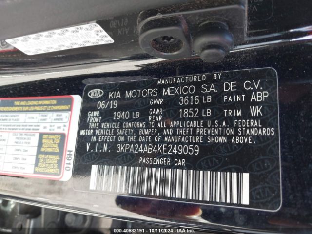 Photo 8 VIN: 3KPA24AB4KE249059 - KIA RIO 