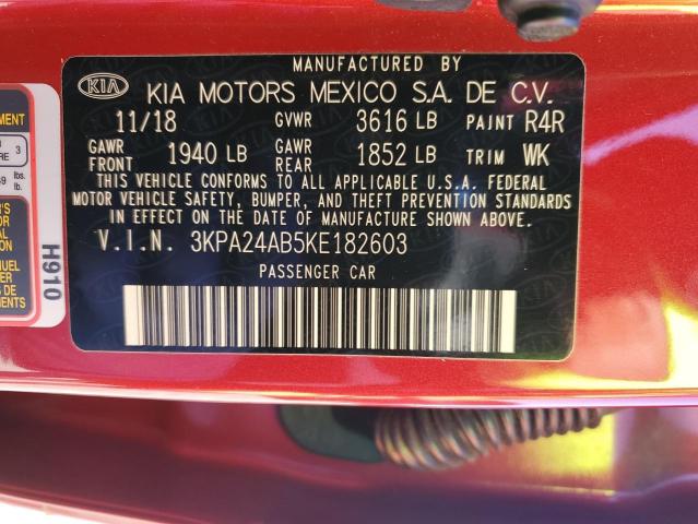 Photo 11 VIN: 3KPA24AB5KE182603 - KIA RIO 