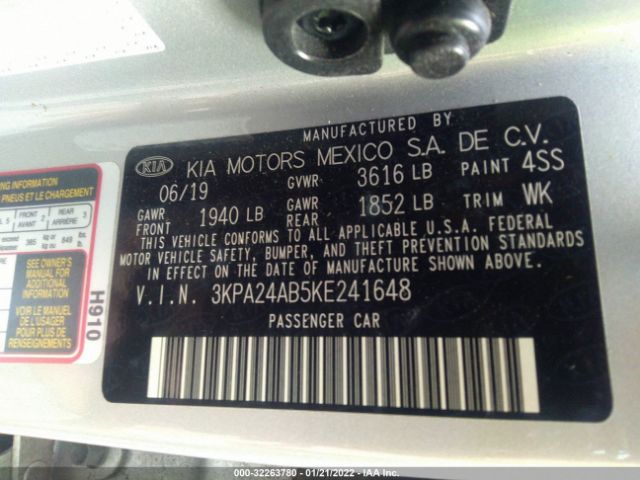 Photo 8 VIN: 3KPA24AB5KE241648 - KIA RIO 