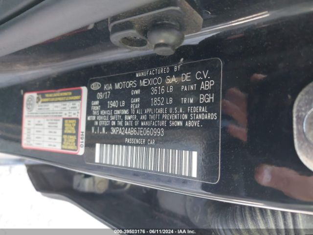 Photo 8 VIN: 3KPA24AB6JE060993 - KIA RIO 