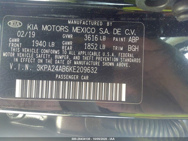 Photo 8 VIN: 3KPA24AB6KE209632 - KIA RIO 