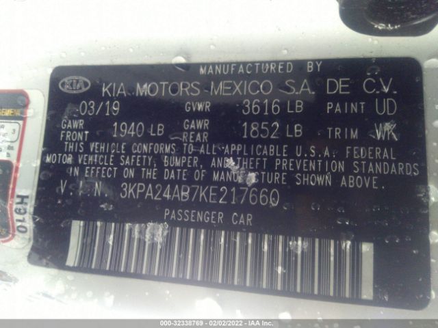 Photo 8 VIN: 3KPA24AB7KE217660 - KIA RIO 