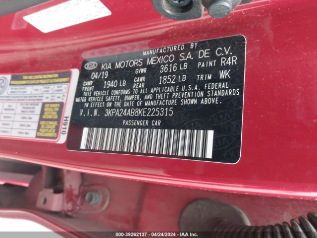 Photo 8 VIN: 3KPA24AB8KE225315 - KIA RIO 