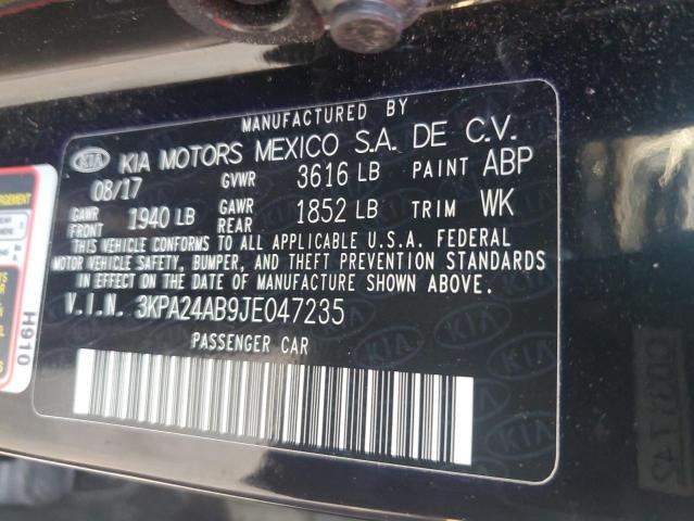 Photo 11 VIN: 3KPA24AB9JE047235 - KIA RIO LX 