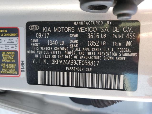 Photo 11 VIN: 3KPA24AB9JE058817 - KIA RIO LX 