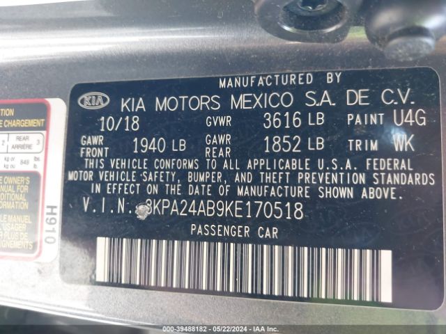 Photo 8 VIN: 3KPA24AB9KE170518 - KIA RIO 