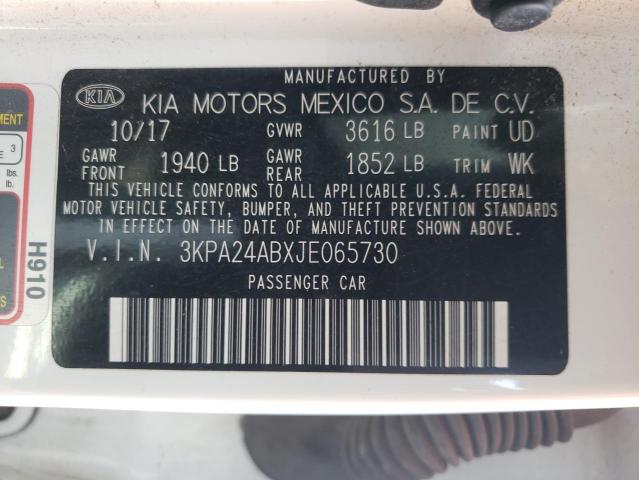 Photo 9 VIN: 3KPA24ABXJE065730 - KIA RIO LX 