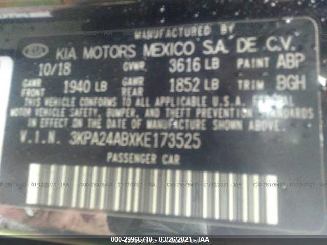 Photo 8 VIN: 3KPA24ABXKE173525 - KIA RIO 