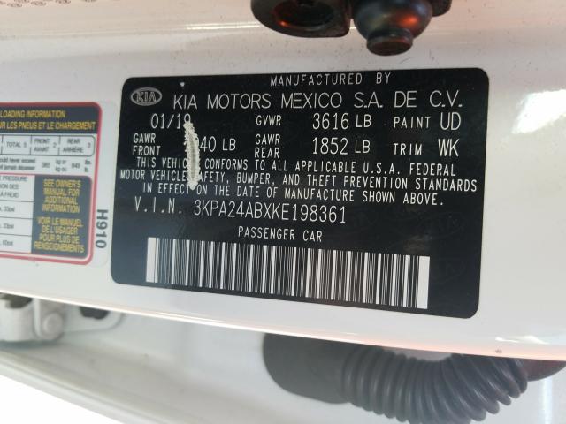 Photo 9 VIN: 3KPA24ABXKE198361 - KIA RIO S 