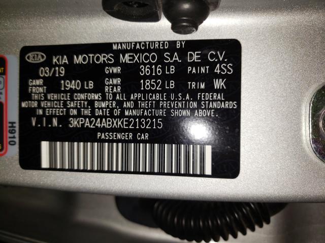 Photo 9 VIN: 3KPA24ABXKE213215 - KIA RIO S 