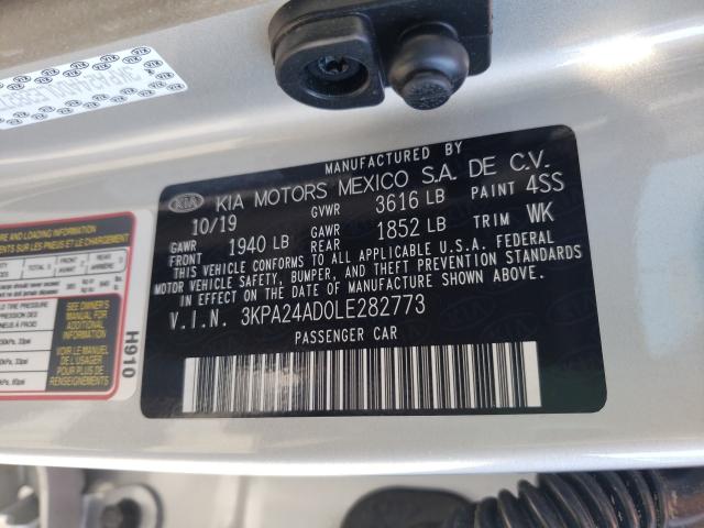 Photo 9 VIN: 3KPA24AD0LE282773 - KIA RIO LX 