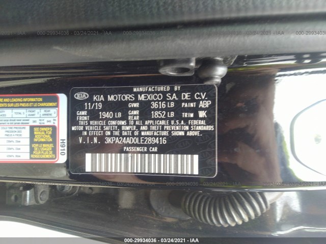 Photo 8 VIN: 3KPA24AD0LE289416 - KIA RIO 