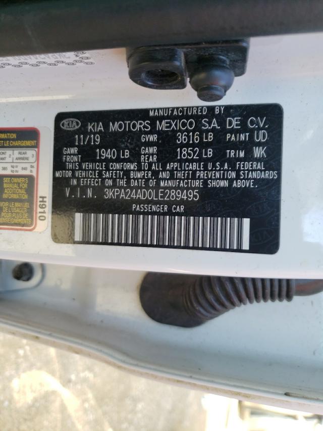 Photo 9 VIN: 3KPA24AD0LE289495 - KIA RIO LX 