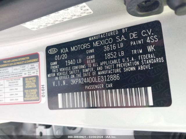 Photo 8 VIN: 3KPA24AD0LE312886 - KIA RIO 