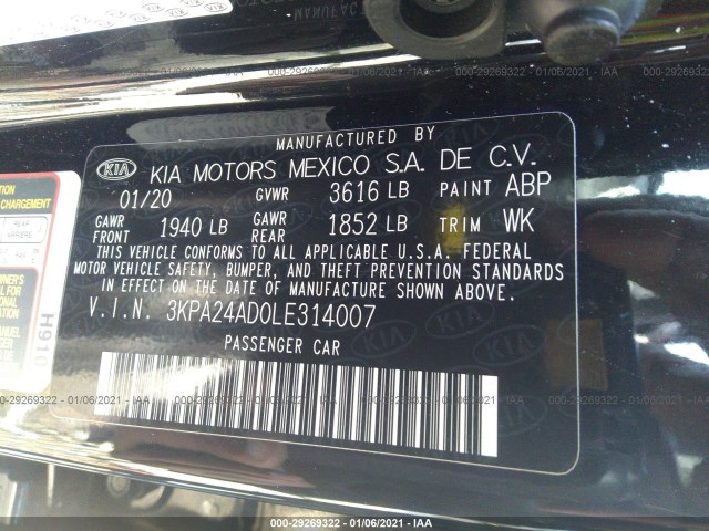 Photo 8 VIN: 3KPA24AD0LE314007 - KIA RIO 