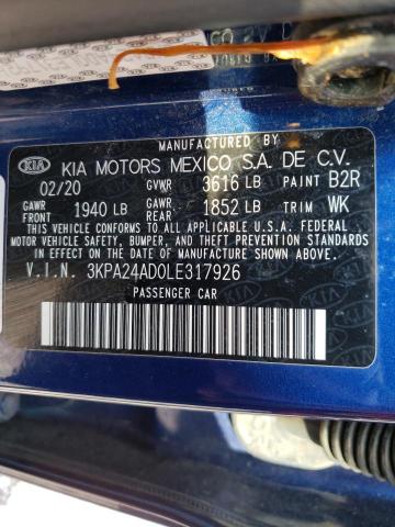 Photo 9 VIN: 3KPA24AD0LE317926 - KIA RIO LX 