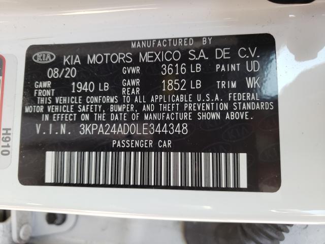 Photo 9 VIN: 3KPA24AD0LE344348 - KIA RIO LX 