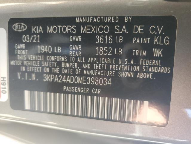 Photo 11 VIN: 3KPA24AD0ME393034 - KIA RIO LX 