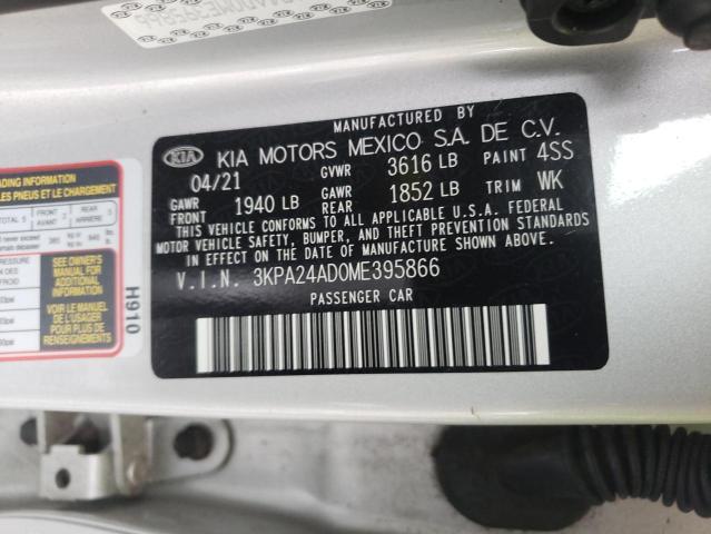 Photo 9 VIN: 3KPA24AD0ME395866 - KIA RIO LX 