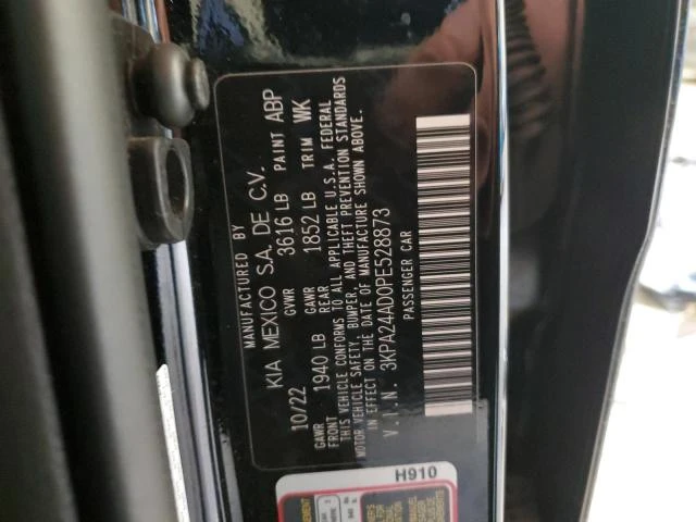 Photo 12 VIN: 3KPA24AD0PE528873 - KIA RIO LX 