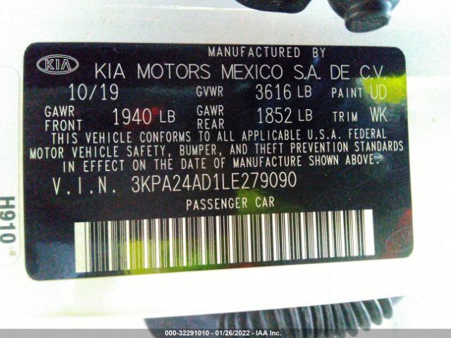 Photo 8 VIN: 3KPA24AD1LE279090 - KIA RIO 