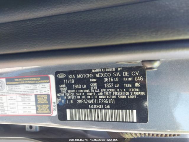 Photo 8 VIN: 3KPA24AD1LE296181 - KIA RIO 