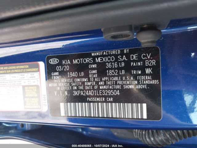 Photo 8 VIN: 3KPA24AD1LE329504 - KIA RIO 