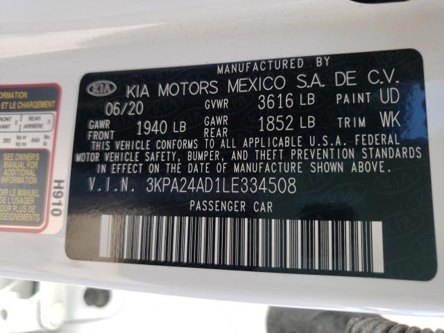 Photo 9 VIN: 3KPA24AD1LE334508 - KIA RIO LX 