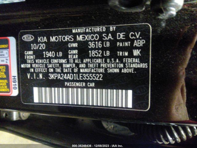 Photo 8 VIN: 3KPA24AD1LE355522 - KIA RIO 