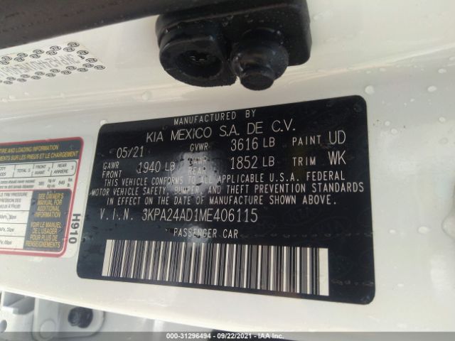 Photo 8 VIN: 3KPA24AD1ME406115 - KIA RIO 